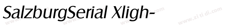 SalzburgSerial Xligh字体转换 SalzburgSerial Xligh字体转换